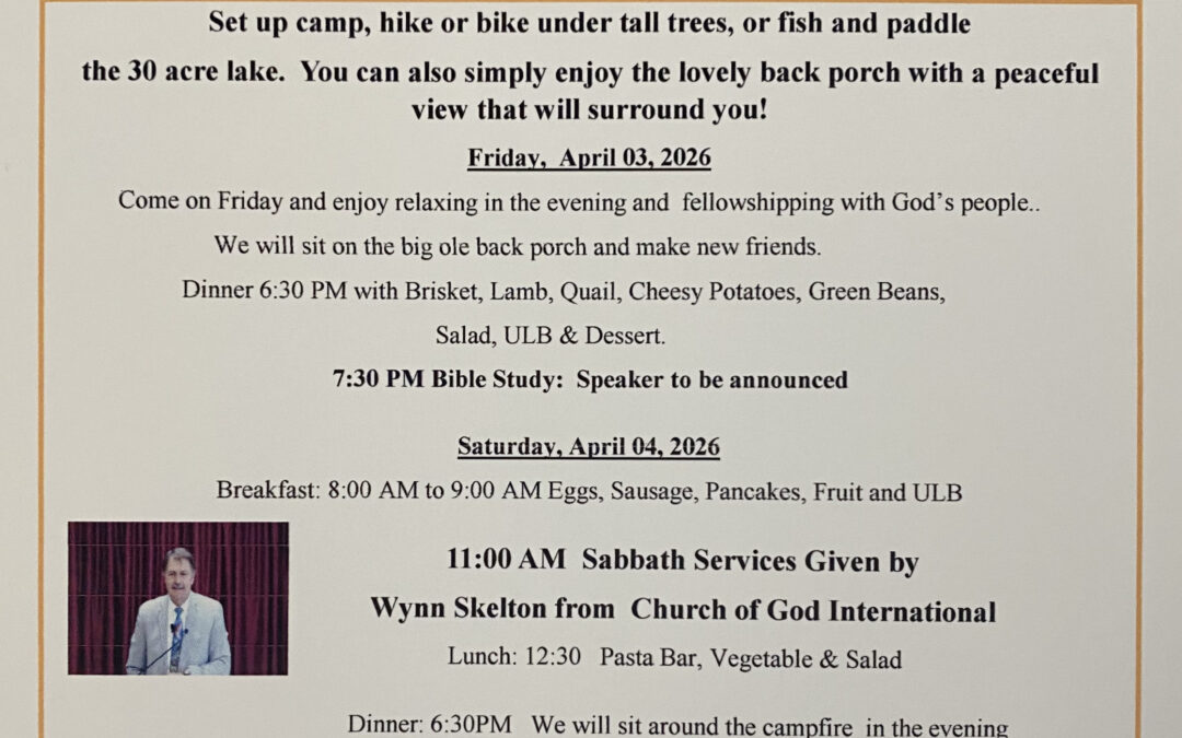 Spring Holy Days Campout